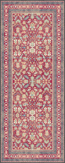 Fuchsia Garden Classic Bordered Rug