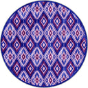 Ikat Purple Kilim Rug