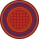 Carnival Red Kids Room Rug