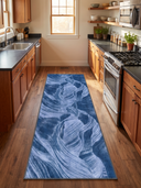 Layers Blue Modern Rug