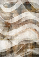 Sand Wave Beige Modern Rug