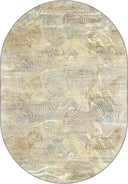 Serap Yellow Abstract Rug