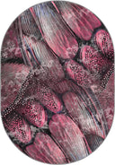 Butterfly Wings Pink Animal Print Rug