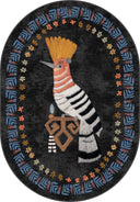 Hoopoe Bird Animal Print Rug