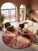Layers Terracotta Modern Rug