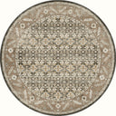 Classic Persian Brown Bordered Rug