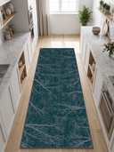 Night Sky Dome Turquoise Modern Rug