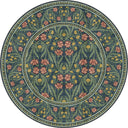 Royal Garden Green Floral Rug
