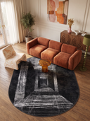 Perspective Black Modern Rug