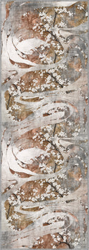 Cherry Blossom Dance Mustard Floral Rug