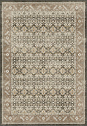 Classic Persian Brown Bordered Rug