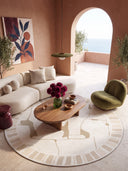 Wabi-Sabi Cream Modern Rug