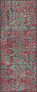 Sparrow Red Animal Print Modern Rug
