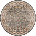 Palace Garden Anthracite Classic Bordered Rug
