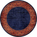 Ruby Passion Navy Classic Bordered Rug