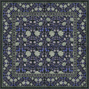 Mirrored Rose Purple Floral Classic Rug