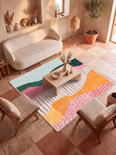 Hills Multicolor Modern Rug