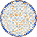 Mosaic Blue Kids Room Rug