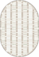 Wicker Cream Modern Rug