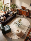 Pattern Cream Modern Rug