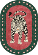 Wild Leopard Animal Print Rug