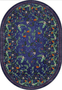 Night Garden Navy Floral Rug