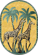 Giraffe Garden Animal Print Rug