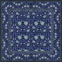 Mirrored Rose Navy Floral Classic Rug