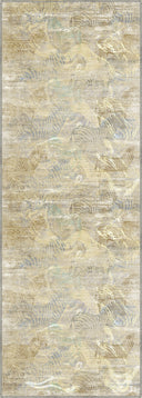 Serap Yellow Abstract Rug