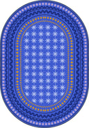 Carnival Blue Kids Room Rug