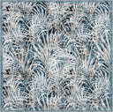 Palm Flower Patterned Rug