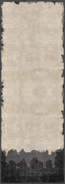 Coal Hills Black Beige Modern Rug