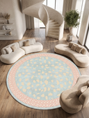 Minimal Maximalism Modern Bordered Rug
