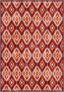 Ikat Terracotta Kilim Rug