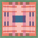 Intersection Pink Geometric Rug