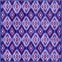 Ikat Purple Kilim Rug