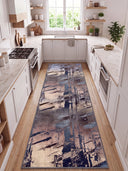 Abstract Canvas Multicolor Modern Rug