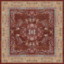 Oriental Lotus Classic Bordered Rug