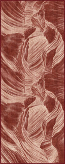 Layers Terracotta Modern Rug