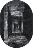 Perspective Black Modern Rug