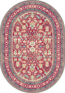 Fuchsia Garden Classic Bordered Rug