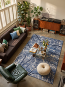 Sky Dome Blue Modern Rug
