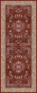 Oriental Lotus Classic Bordered Rug
