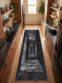 Perspective Black Modern Rug
