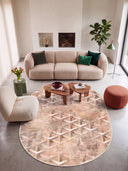 Structure Beige Geometric Rug