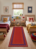 Carnival Red Kids Room Rug