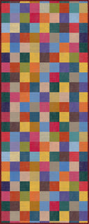 Rainbow Checkerboard Modern Rug