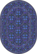 Royal Garden Blue Floral Rug