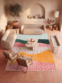 Hills Multicolor Modern Rug