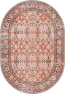 Memoir Orange Classic Bordered Rug